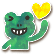 อิโมจิไลน์ Autumn frog,daily use emoji