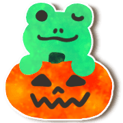 อิโมจิไลน์ Autumn frog,daily use emoji