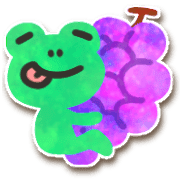 อิโมจิไลน์ Autumn frog,daily use emoji