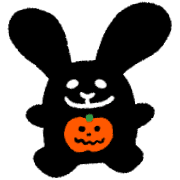 อิโมจิไลน์ Rock rabbit and skull halloween2020