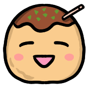 อิโมจิไลน์ Happy Takoyaki Emoji