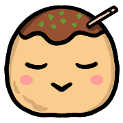 อิโมจิไลน์ Happy Takoyaki Emoji