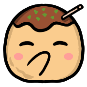 อิโมจิไลน์ Happy Takoyaki Emoji