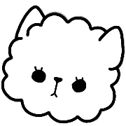 อิโมจิไลน์ Cute and fluffy cat.