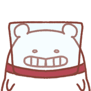 อิโมจิไลน์ Feigned illness bear "New winter" emoji
