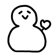 อิโมจิไลน์ Monochrome winter emoji