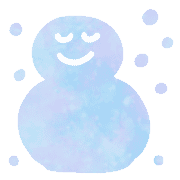 อิโมจิไลน์ Cute marble winter emoji