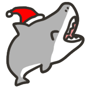 อิโมจิไลน์ Christmas,winter shark