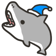 อิโมจิไลน์ Christmas,winter shark