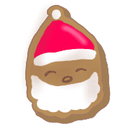 อิโมจิไลน์ reindeer and christmas cookies emoji