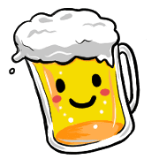 อิโมจิไลน์ Happy beer Emoji