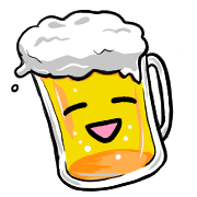 อิโมจิไลน์ Happy beer Emoji