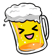 อิโมจิไลน์ Happy beer Emoji