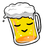 อิโมจิไลน์ Happy beer Emoji