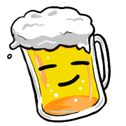 อิโมจิไลน์ Happy beer Emoji