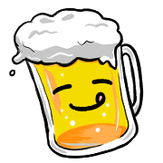 อิโมจิไลน์ Happy beer Emoji