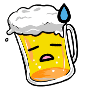 อิโมจิไลน์ Happy beer Emoji