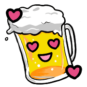 อิโมจิไลน์ Happy beer Emoji