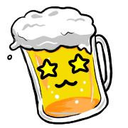 อิโมจิไลน์ Happy beer Emoji