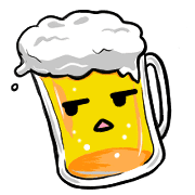 อิโมจิไลน์ Happy beer Emoji