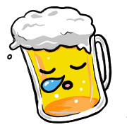 อิโมจิไลน์ Happy beer Emoji