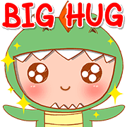อิโมจิไลน์ Baby Dino - Adorable emoji 1