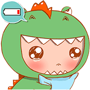 อิโมจิไลน์ Baby Dino - Adorable emoji 1