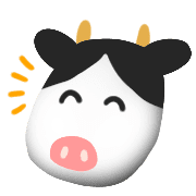 อิโมจิไลน์ Cow pattern emoji