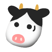 อิโมจิไลน์ Cow pattern emoji