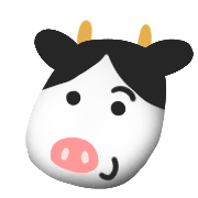 อิโมจิไลน์ Cow pattern emoji