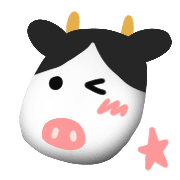 อิโมจิไลน์ Cow pattern emoji