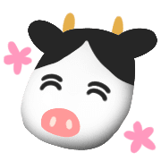 อิโมจิไลน์ Cow pattern emoji