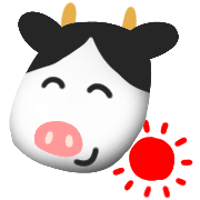 อิโมจิไลน์ Cow pattern emoji