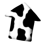 อิโมจิไลน์ Cow pattern / monochrome