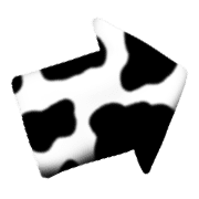 อิโมจิไลน์ Cow pattern / monochrome