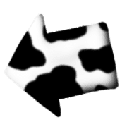 อิโมจิไลน์ Cow pattern / monochrome