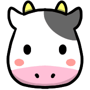 อิโมจิไลน์ Happy cows Emoji