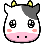 อิโมจิไลน์ Happy cows Emoji