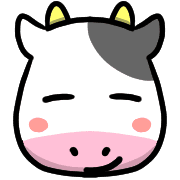 อิโมจิไลน์ Happy cows Emoji