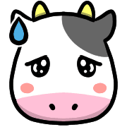 อิโมจิไลน์ Happy cows Emoji