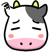 อิโมจิไลน์ Happy cows Emoji