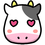 อิโมจิไลน์ Happy cows Emoji