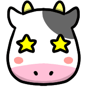 อิโมจิไลน์ Happy cows Emoji