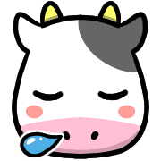 อิโมจิไลน์ Happy cows Emoji