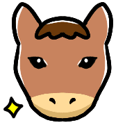 อิโมจิไลน์ Happy horses Emoji