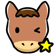 อิโมจิไลน์ Happy horses Emoji