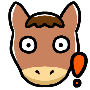 อิโมจิไลน์ Happy horses Emoji