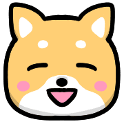 อิโมจิไลน์ Happy Shiba inu Emoji