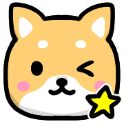 อิโมจิไลน์ Happy Shiba inu Emoji