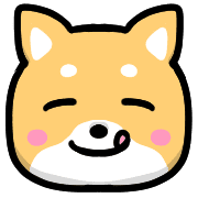 อิโมจิไลน์ Happy Shiba inu Emoji